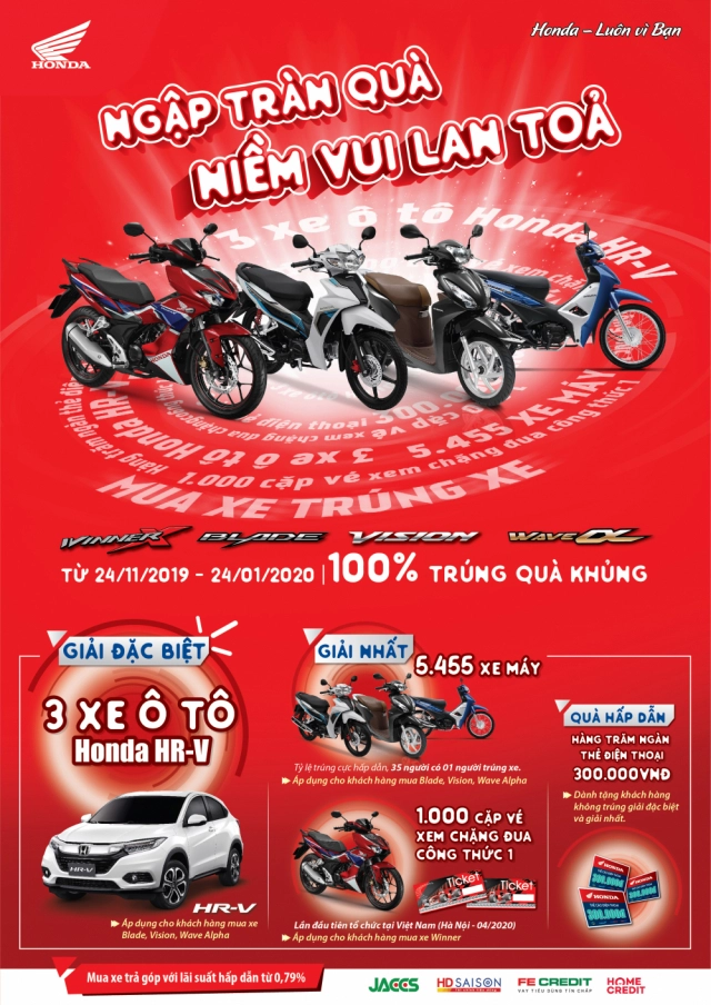 Hơn 25000 phần quà đã đến tay khách hàng trong dịp mua xe trúng xe của honda - 7