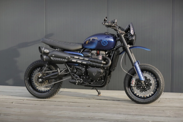 Triumph scrambler độ phong cách supermoto đến từ unikat - 1