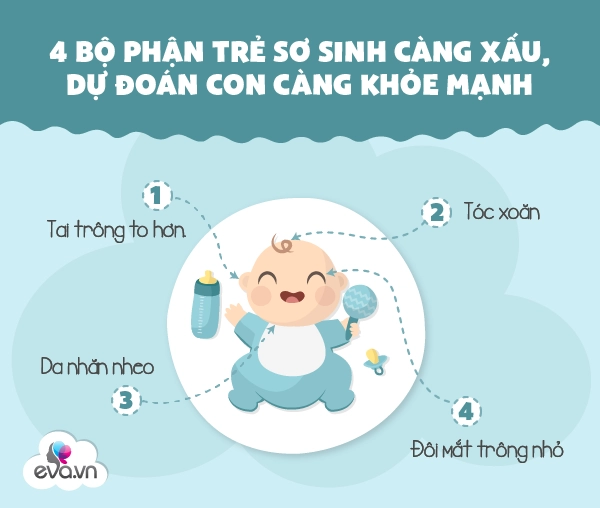 Bật mí những bộ phận trẻ sơ sinh phải xấu chứng tỏ con khỏe mạnh mẹ chớ vội buồn - 2