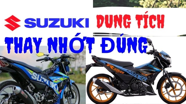 Dũng jupiter thay nhớt đúng dung tích cho xe côn tay satria raider axelocủa hãng suzuki - 1