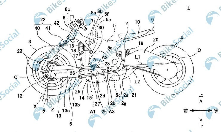 Kawasaki tiết lộ bảng thiết kế về hệ thống điều khiển mới mang tên hub steering - 1