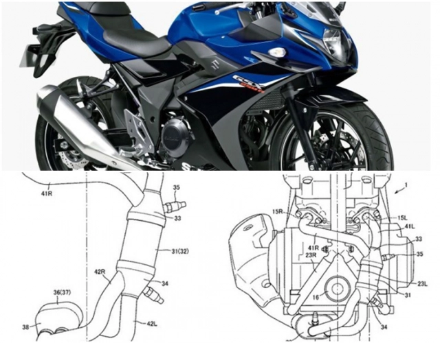 Suzuki tiết lộ bằng sáng chế về động cơ gsx-r250 mới - 1