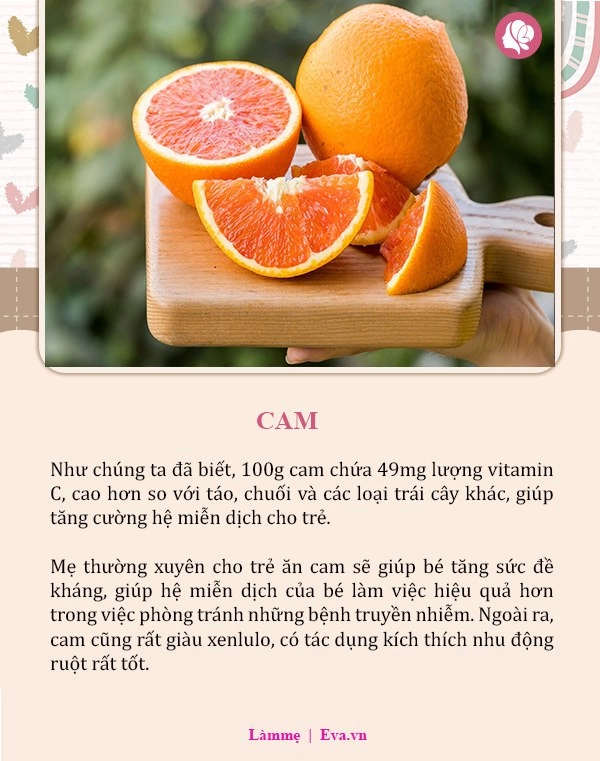 Top 6 loại trái cây giúp trẻ nâng cao khả năng miễn dịch tránh bị ho bổ phổi - 5