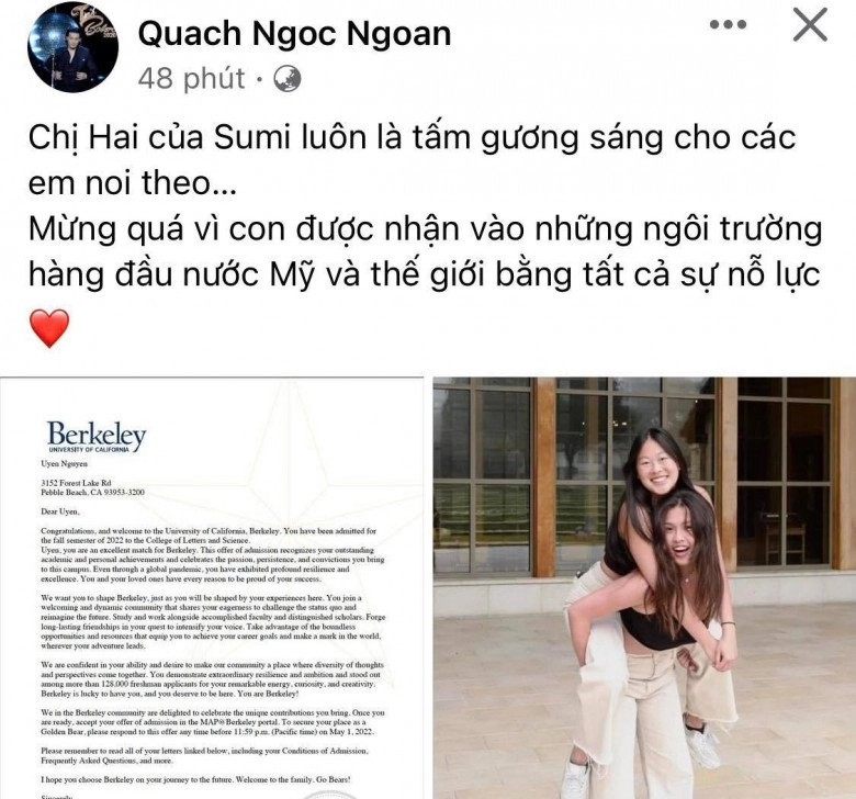 Chi tiền tỷ cho con học phượng chanel tự hào ái nữ đậu 10 trường đại học mỹ - 2