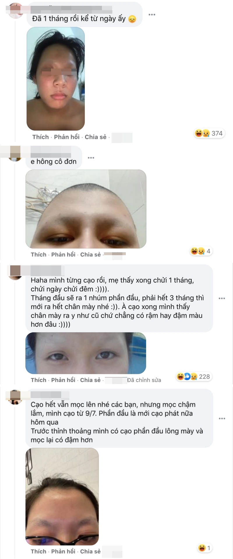 Cười ngất với pha cạo trắng lông mày khiến ai nấy đều hoảng hốt của chị em ngày dịch - 3