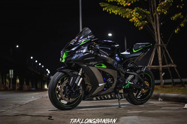 Kawasaki zx-10r độ cực chất trong diện mạo tối tăm - 13