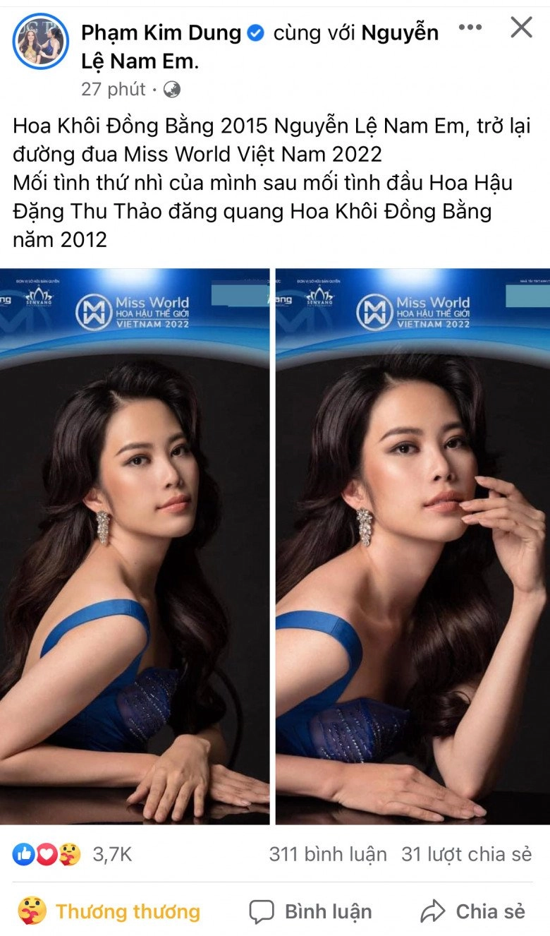 Nam em gây bất ngờ khi gia nhập đường đua sắc đẹp tại miss world vietnam 2022 - 1