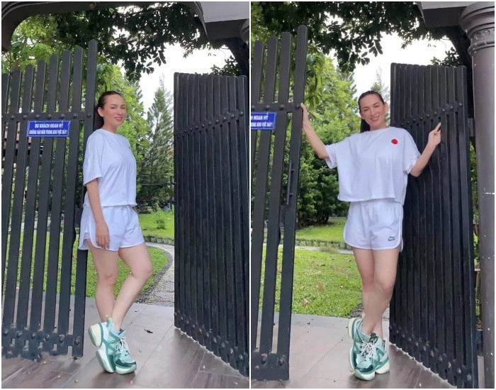 Phi nhung 48 tuổi vẫn miệt mài tập tành nặng đô tậu được vòng eo săn chắc đáng nể - 3