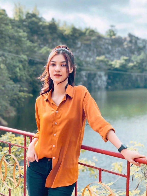 Bị đồn phẫu thuật thẩm mỹ á hậu kiều loan đáp hài lòng với hiện tại - 10