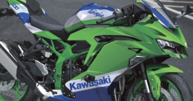 Kawasaki ninja zx-4r 4 xi-lanh thẳng hàng tiếp tục lộ ảnh render mới nhất - 1