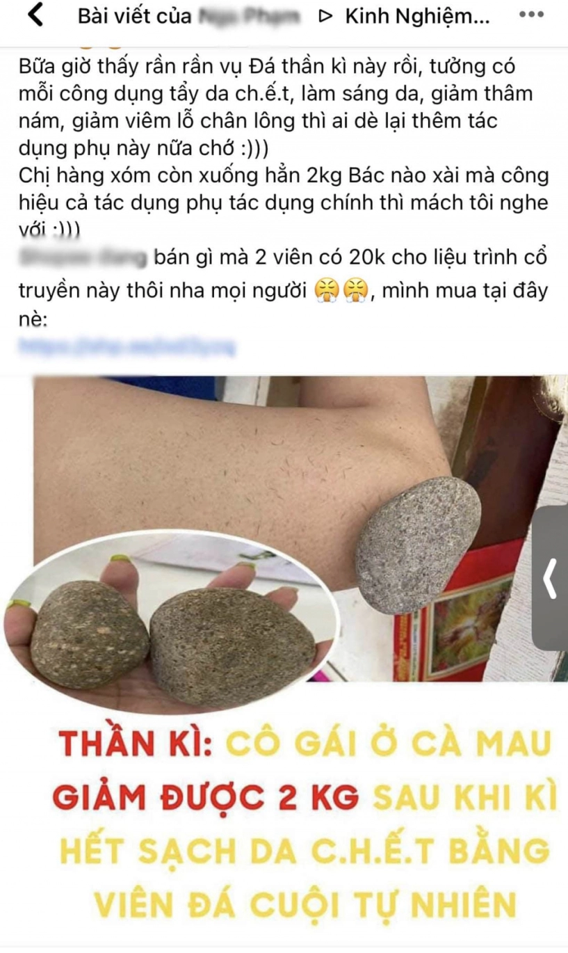 Rẻ-đẹp-dễ chị em mách nhau mua hòn đá tẩy da chết giá 10k tắm xong giảm 2kg - 1