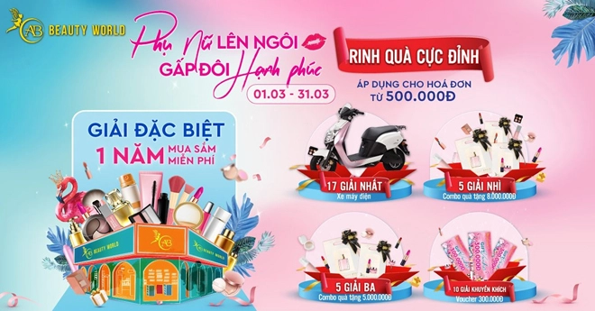 Săn quà 83 giá cực ưu đãi tại siêu thị mỹ phẩm ab beauty world trần phú - quận 5 - 6