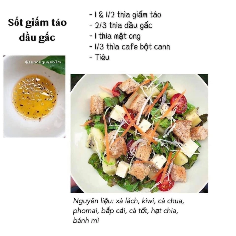 Tuyển tập công thức sốt salad eat clean ít calo ăn đưa miệng mà vẫn đẹp da thon dáng - 10