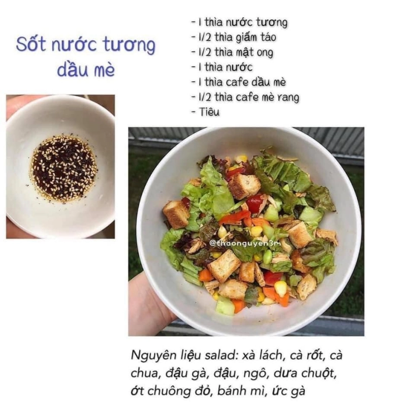 Tuyển tập công thức sốt salad eat clean ít calo ăn đưa miệng mà vẫn đẹp da thon dáng - 12