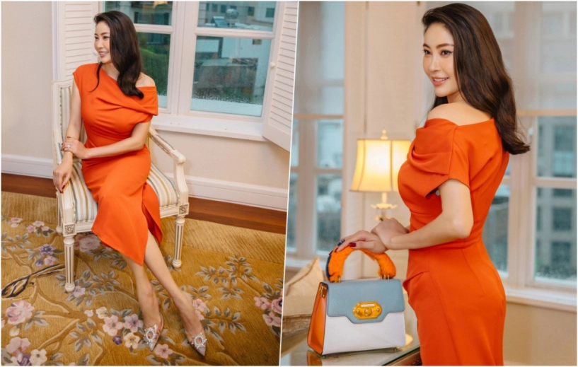 Vừa về nước hà kiều anh tăng 15kg vẫn cân đẹpváy sát thủ khoe dáng gái 3 con nuột nà - 2