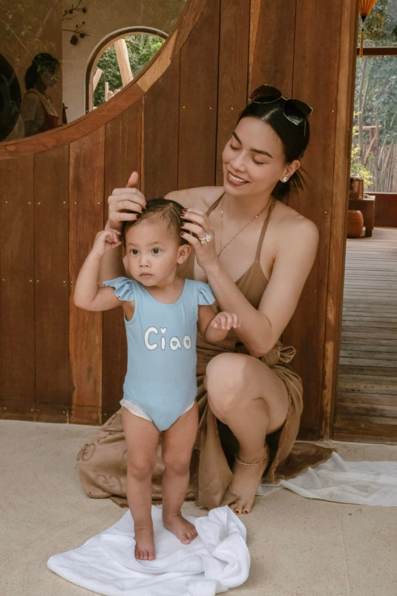 Đại hội bé khỏe bé xinh con hà hồ đàm thu trang gen trội nhà đông nhi cưng xỉu - 5