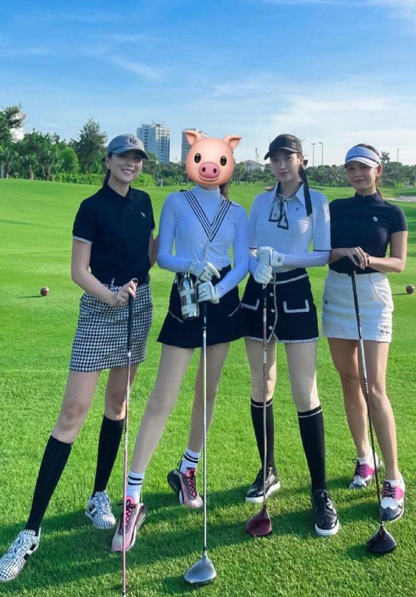 Gil lê đi đánh golf diện đồ chuẩn soái ca nhìn sang hoàng thuỳ linh khác hẳn - 9