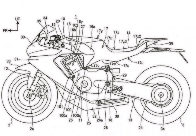 Hé lộ bằng sáng chế gắp đơn pro-arm mới trên cbr1000rr-r thế hệ tiếp theo - 2