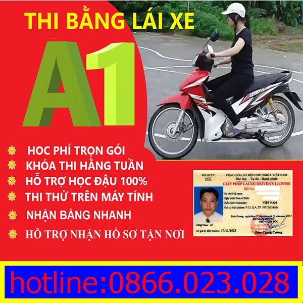 Học bằng lái xe hạng a1 - 2