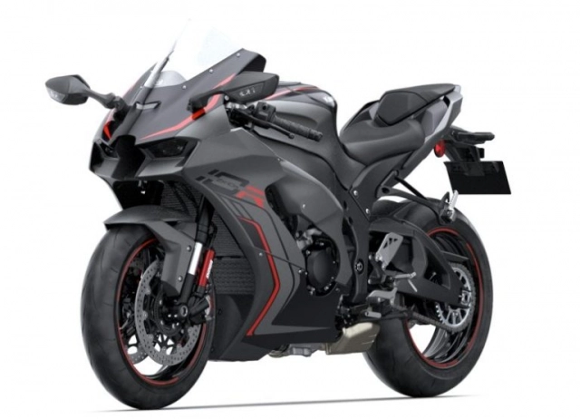 Kawasaki ninja zx-10r 2022 lộ diện phiên bản mới màu xám graphene steel grey - 3