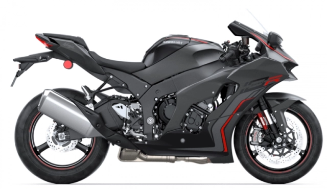 Kawasaki ninja zx-10r 2022 lộ diện phiên bản mới màu xám graphene steel grey - 5