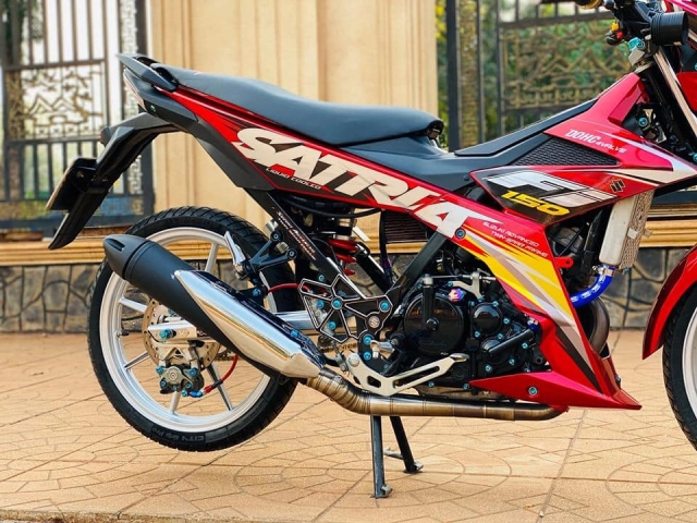 Satria 150 độ cực chất với sắc đỏ đón xuân của biker bình phước - 9