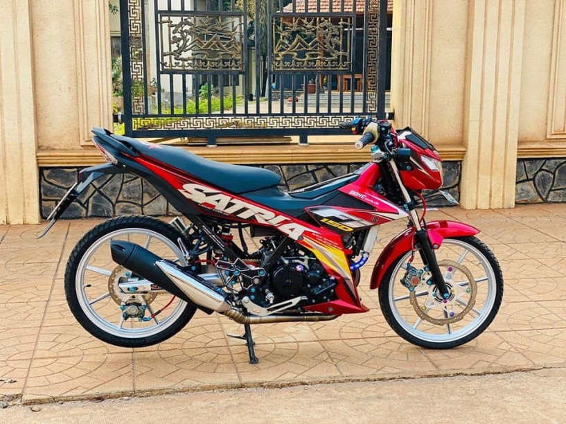 Satria 150 độ cực chất với sắc đỏ đón xuân của biker bình phước - 11