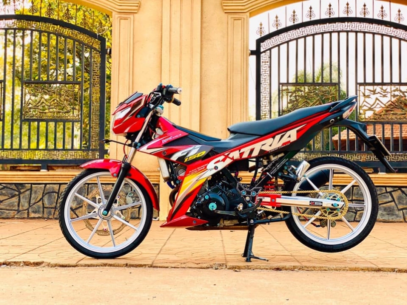 Satria 150 độ cực chất với sắc đỏ đón xuân của biker bình phước - 12