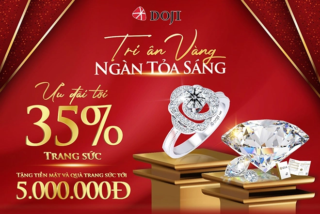 Siêu ưu đãi tới 35 từ doji - thương hiệu trang sức dẫn đầu thị trường việt nam - 1