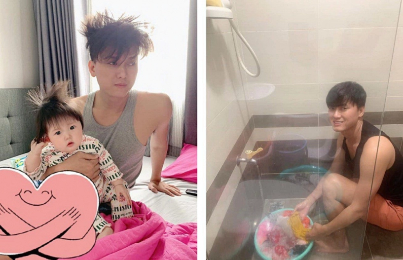 Vợ anh vi cá quách ngọc tuyên làm mẹ bỉm được chồng hơn 16 tuổi chở đi thi tốt nghiệp - 9