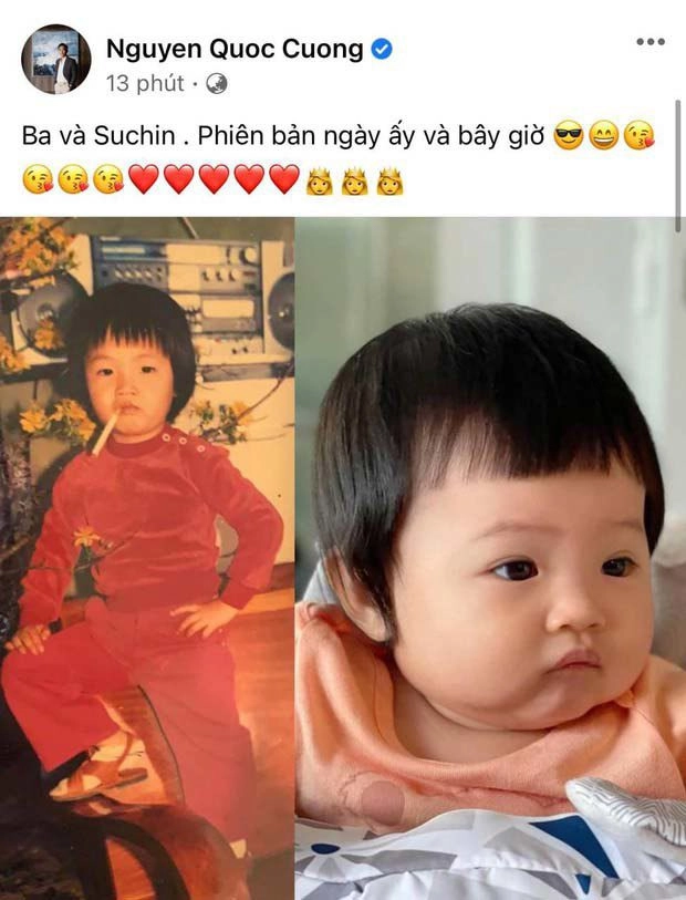 Bị nói đẻ thuê cho cường đôla đàm thu trang khoe ảnh mình ngày bé giống hệt suchin bây giờ - 5