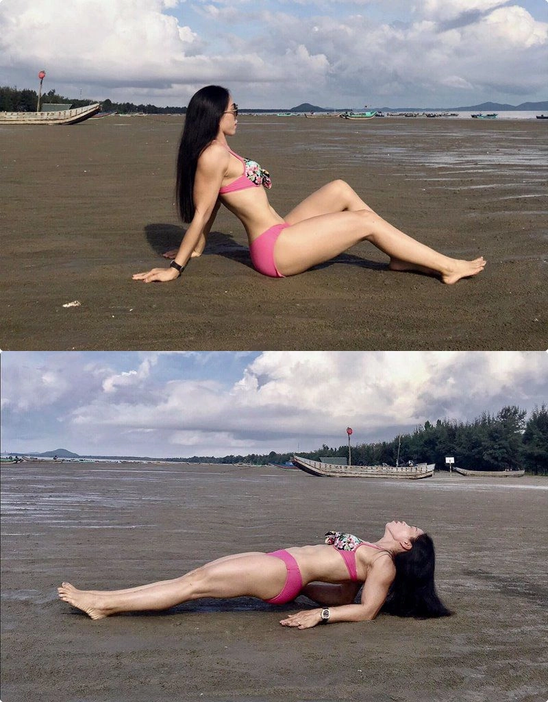 Cô công nhân u45 mê gym là mẹ 2 con dáng đẹp hơn gái trẻ bắp tay to hơn chồng - 2