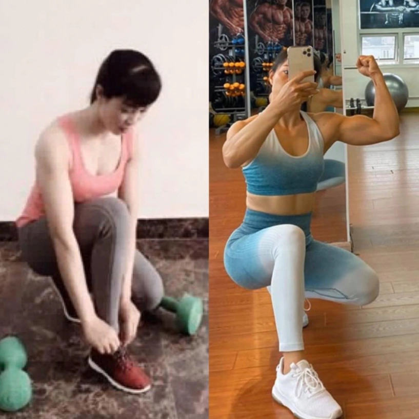 Cô công nhân u45 mê gym là mẹ 2 con dáng đẹp hơn gái trẻ bắp tay to hơn chồng - 5