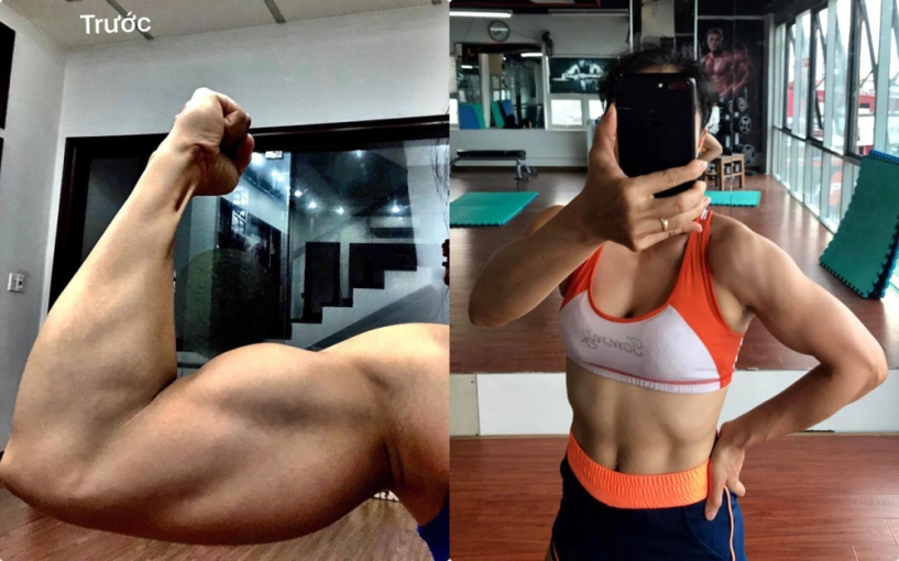 Cô công nhân u45 mê gym là mẹ 2 con dáng đẹp hơn gái trẻ bắp tay to hơn chồng - 8