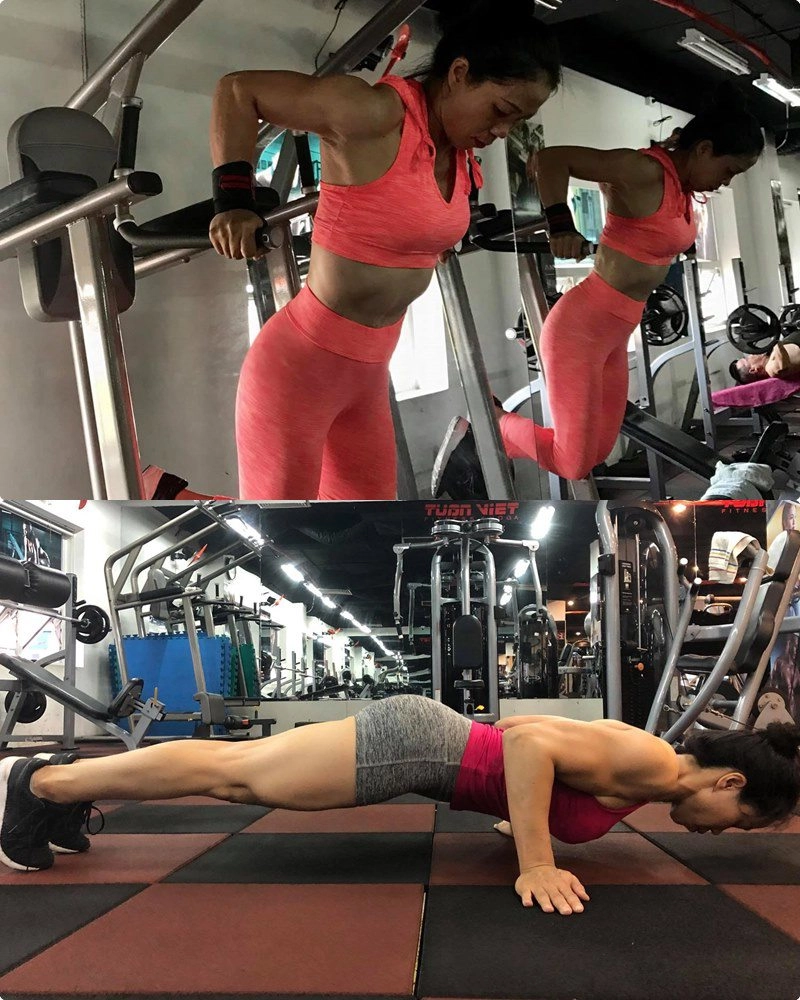 Cô công nhân u45 mê gym là mẹ 2 con dáng đẹp hơn gái trẻ bắp tay to hơn chồng - 10