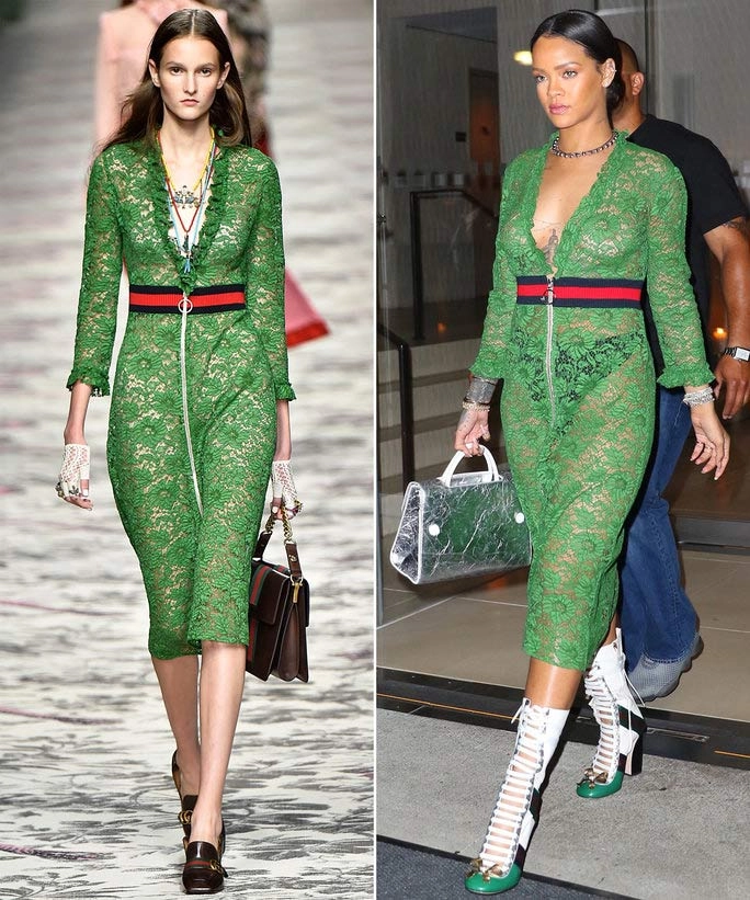 Đến các nhà thiết kế cũng phải ngả mũ trước cách phối đồ của rihanna - 2