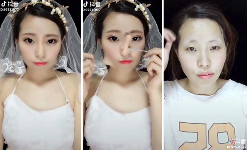 Đu trend make-up tiktok mắt mệt mỏi mỹ nhân việt khác lạ nhận không ra - 1