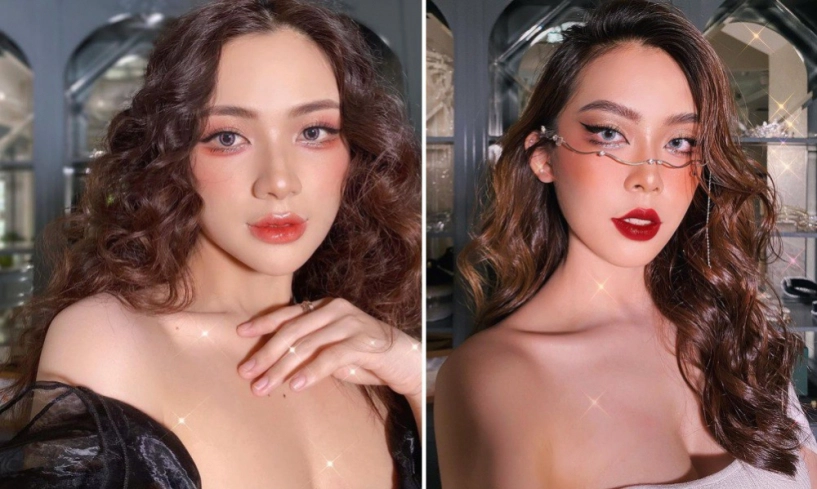 Đu trend make-up tiktok mắt mệt mỏi mỹ nhân việt khác lạ nhận không ra - 3