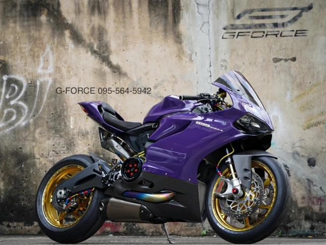 Ducati panigale 899 độ tông màu tím hết sức quyến rũ - 3