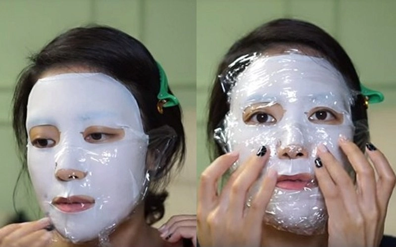 Đừng nghĩ mặt nạ giấy rẻ không tốt hãy thêm màng bọc thực phẩm để phát huy hết công dụng - 4