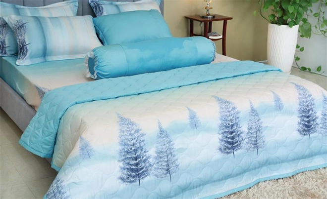 Giấc ngủ ngày hè mát lịm với chăn drap gối nệm made in việt nam hometex - 2