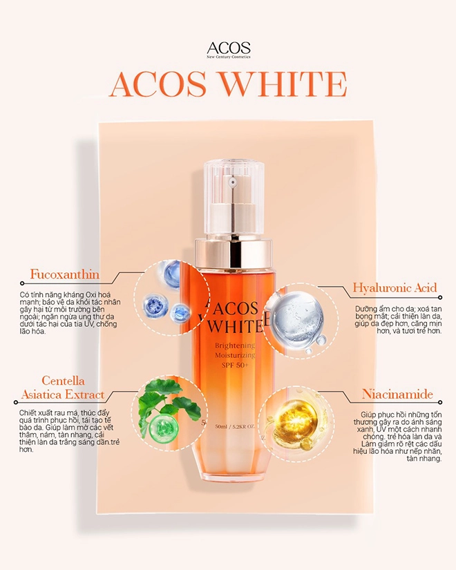 Mc thuỳ linh chia sẻ về bí quyết dưỡng trắng đến từ acos white - 4