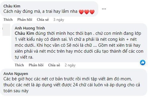 Anh học lớp 1 dạy em cáchviết chữ a đầy thông minh mọi người cô giáo sẽ gạchsai - 3