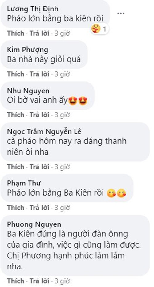 Chồng trẻ cắt tóc cho con riêng lê phương ai cũng không nhận ra bé pháo lớn phổng phao - 3