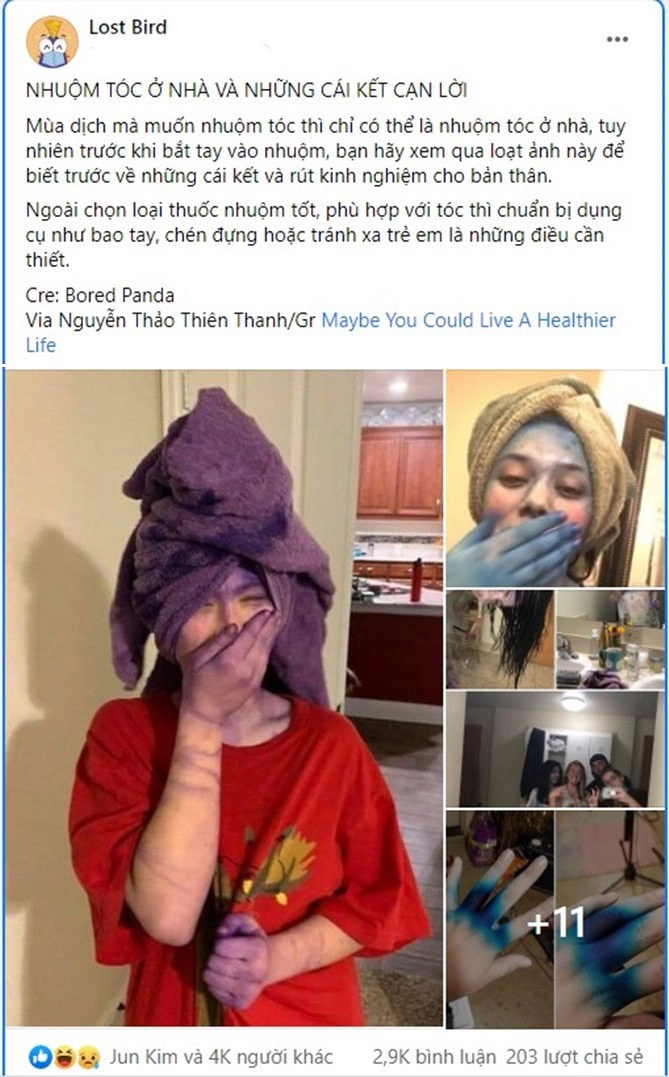 Cười ra nước mắt với cái kết tự nhuộm tóc ở nhà của hội chị em ngày dịch - 1