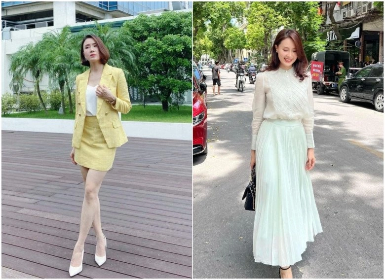Lên phim mới hồng diễm vẫn không thoát vai công sở mặc bộ nào bộ nấy đều đẹp mê - 1