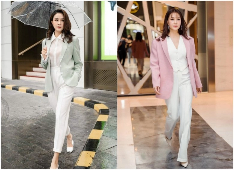 Lên phim mới hồng diễm vẫn không thoát vai công sở mặc bộ nào bộ nấy đều đẹp mê - 6