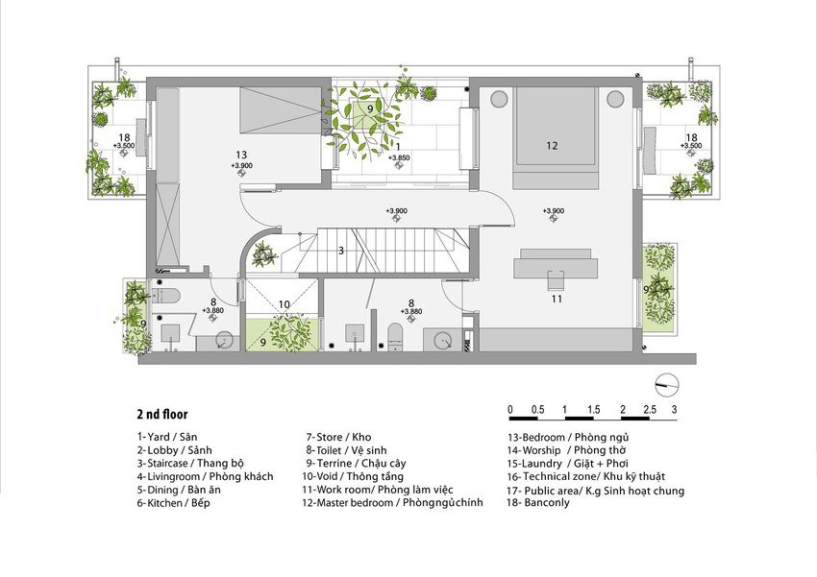 Nhà phố 235 m ở yên bái thoáng mát từng góc nhỏ - 24