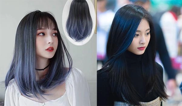 Tóc xanh đen khói màu tóc đẹp tôn da nổi bật hot nhất hiện nay - 5