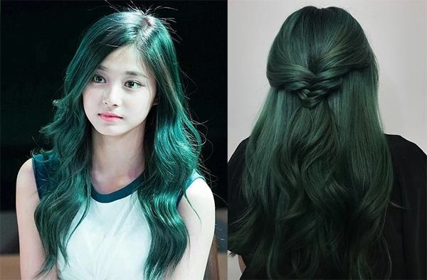 Tóc xanh đen khói màu tóc đẹp tôn da nổi bật hot nhất hiện nay - 8